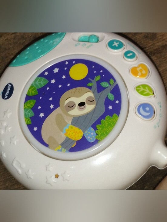 Other - Kids Sleep Soother with Sloth Illustration - White/Turquoise
